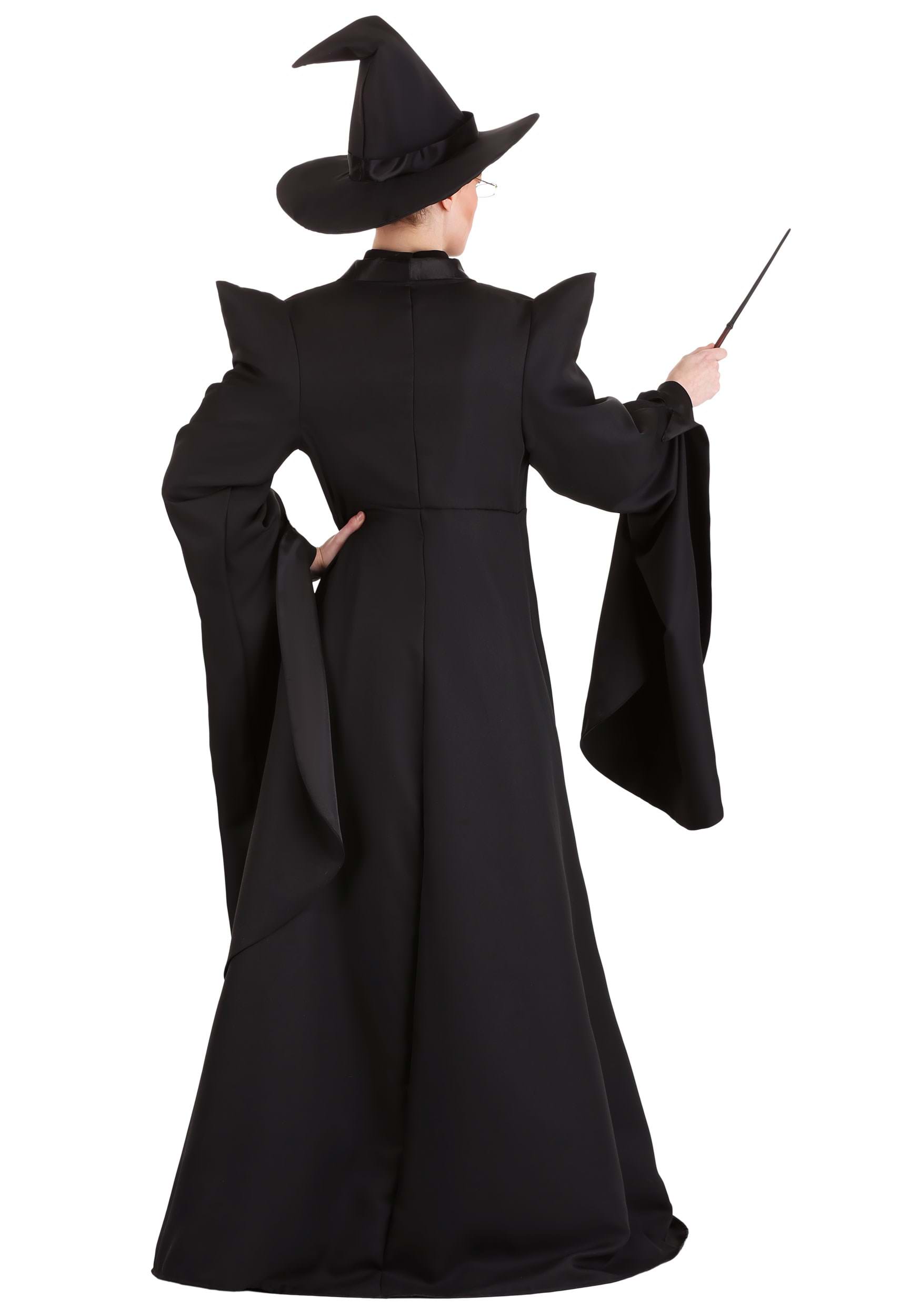 Women's Deluxe Harry Potter McGonagall Costume, Size: Medium, Black