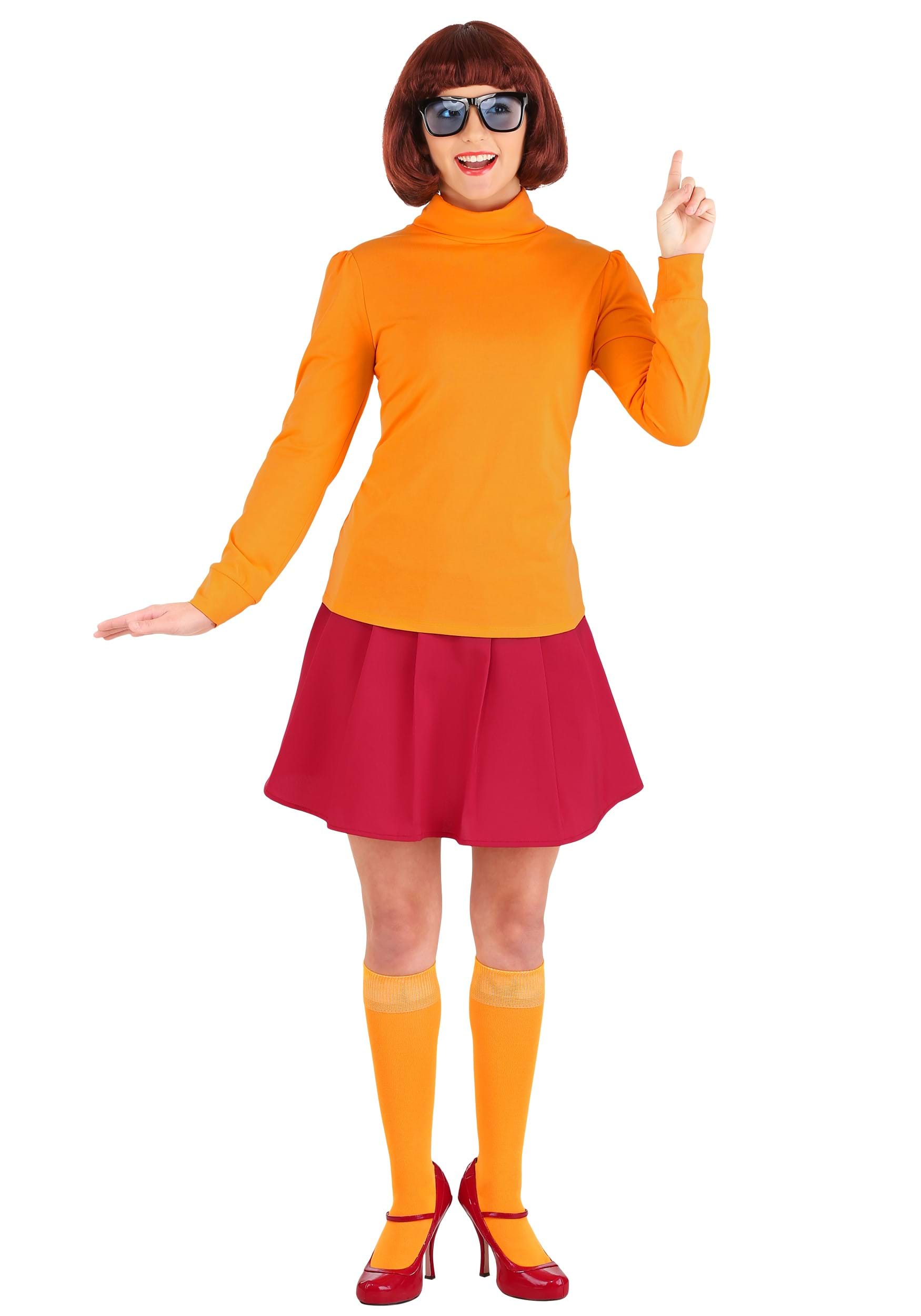 Photos - Fancy Dress Classic Jerry Leigh Adult  Scooby Doo Velma Costume | Scooby Doo Costumes O 