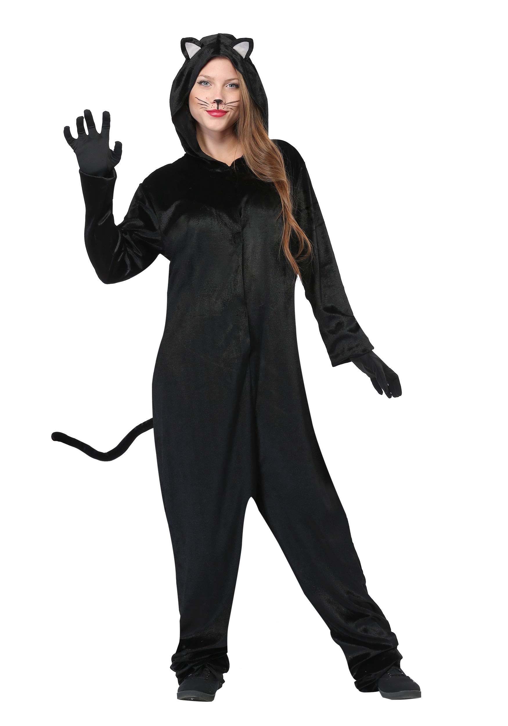 Photos - Fancy Dress Black Cat FUN Costumes Adult Plus Size  Costume Black FUN6159PL 