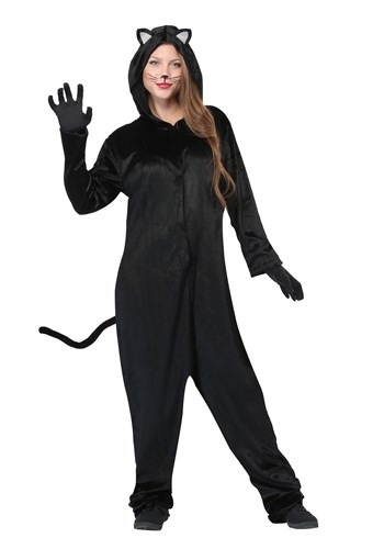 Plus Size Womens Black Cat Costume