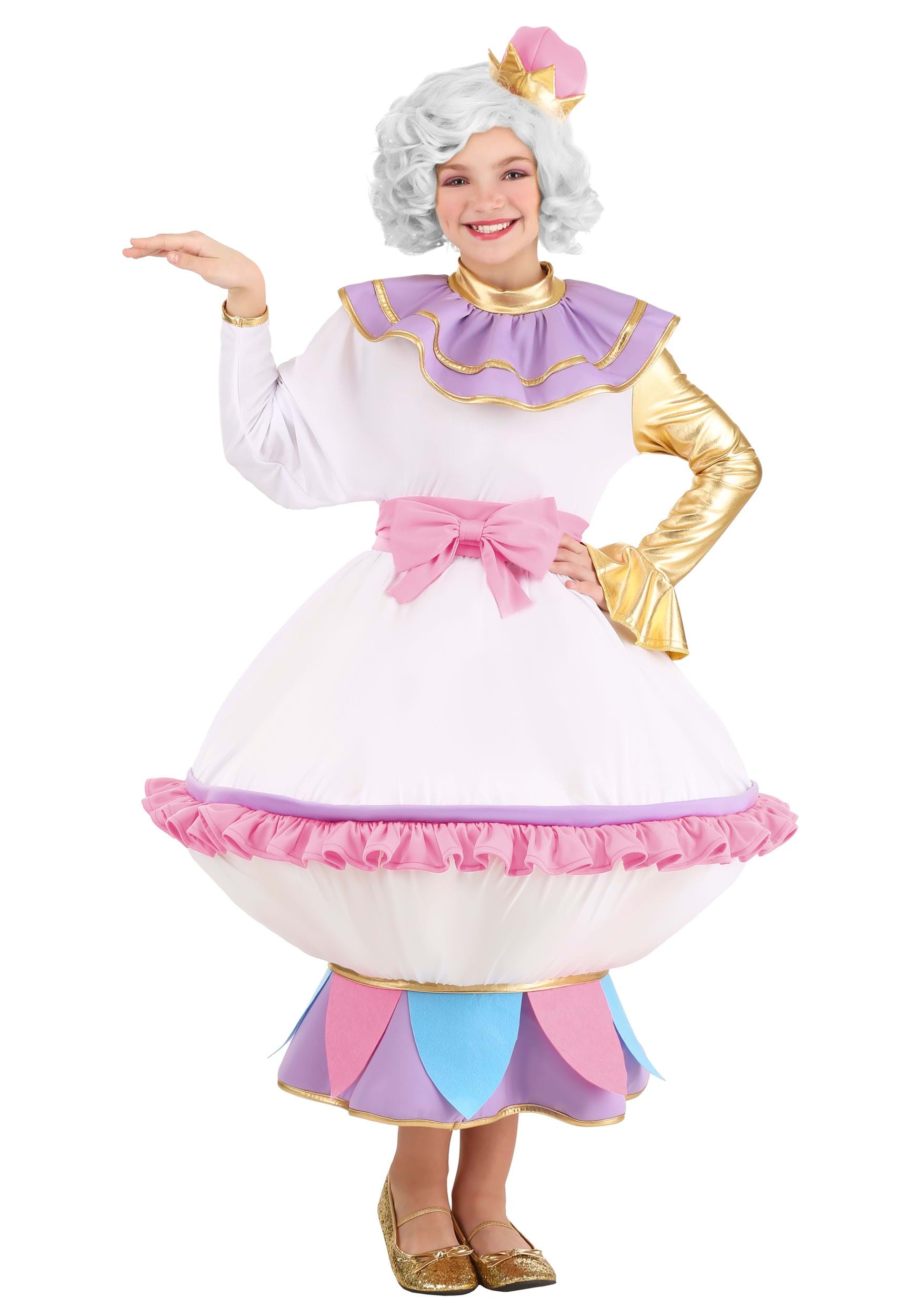 Photos - Fancy Dress A&D FUN Costumes Beauty and the Beast Mrs. Potts Kid's Costume | Kids Disney C 