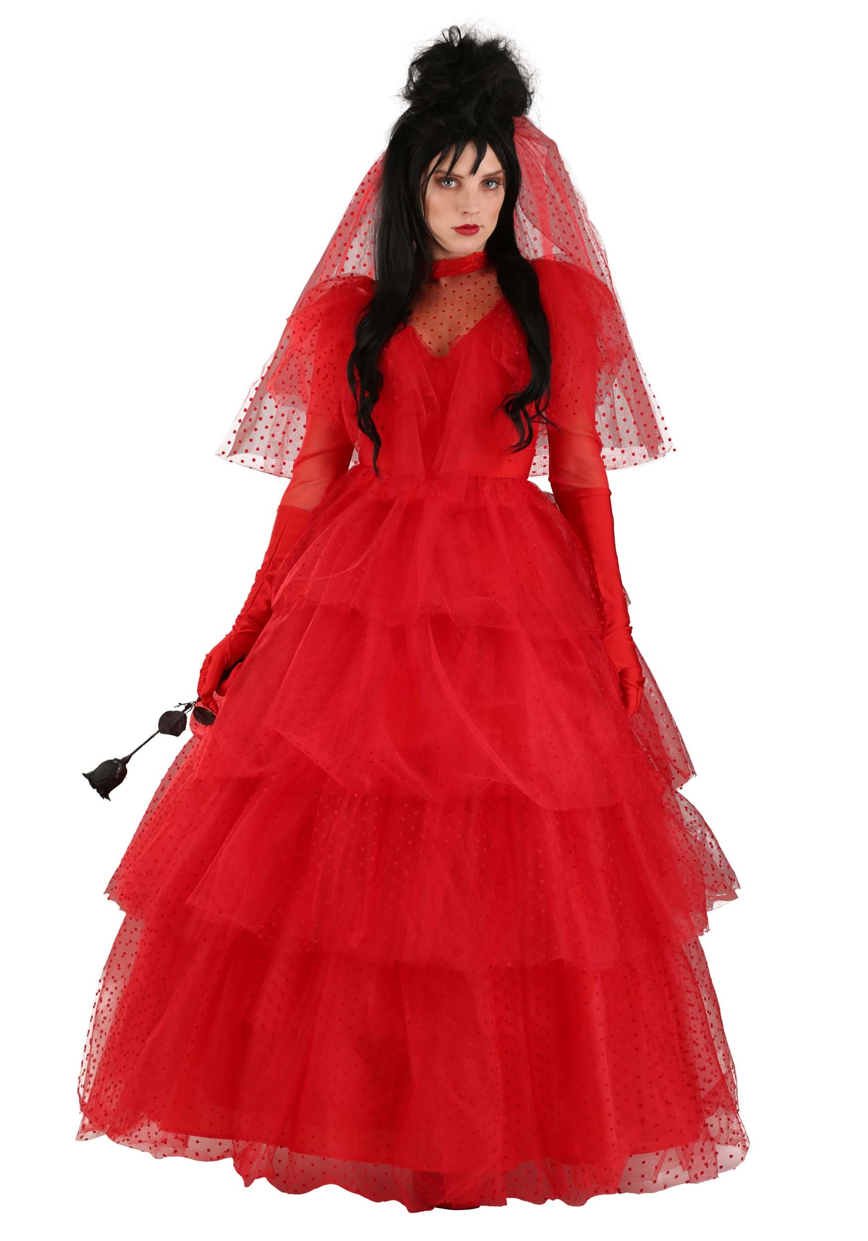 Red Womens Premium Wedding Dress