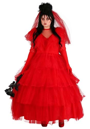 Plus Size Womens Red Wedding Dress