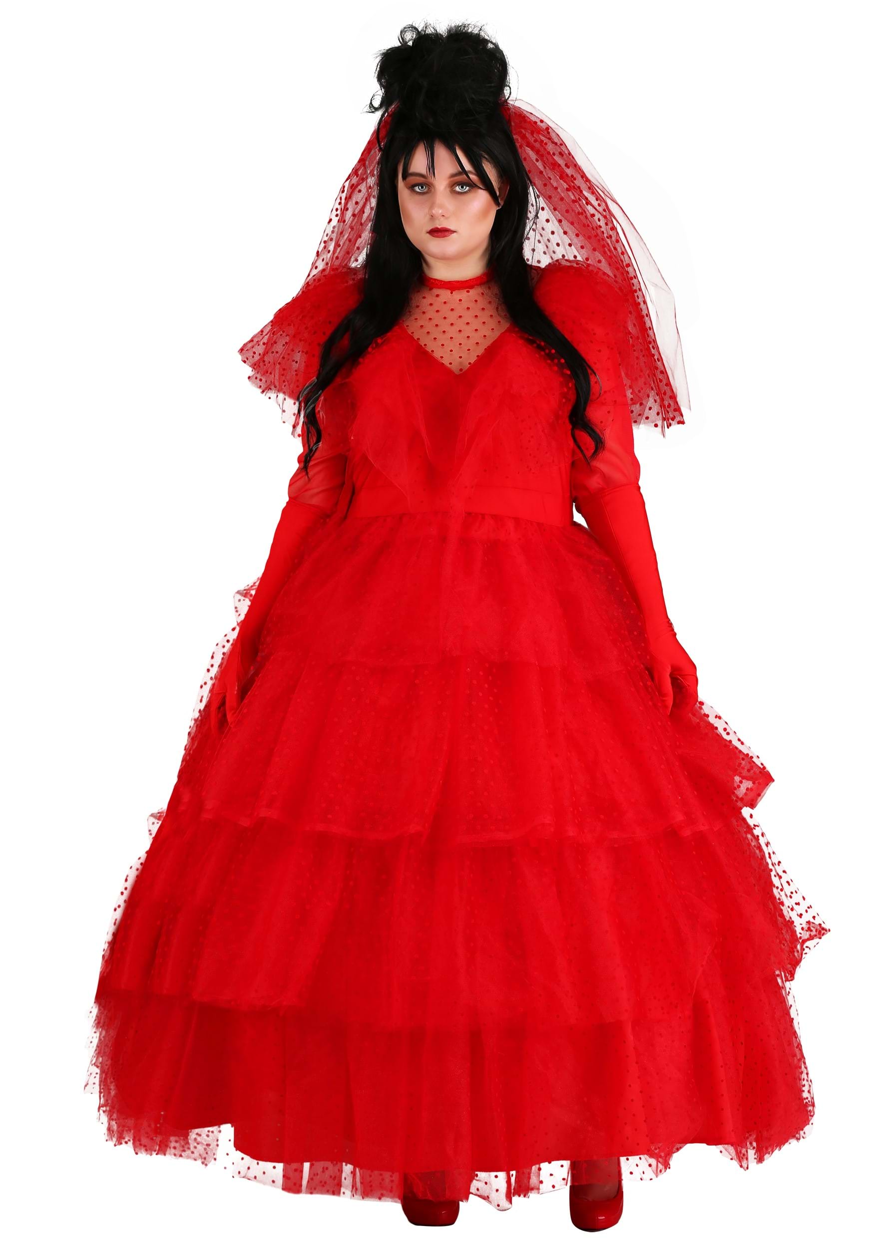 Plus Size Red Wedding Dress for Women