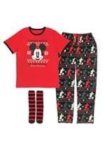 Men's Mickey Fairisle Shirt, Plush Pants and Socks Set Alt 2