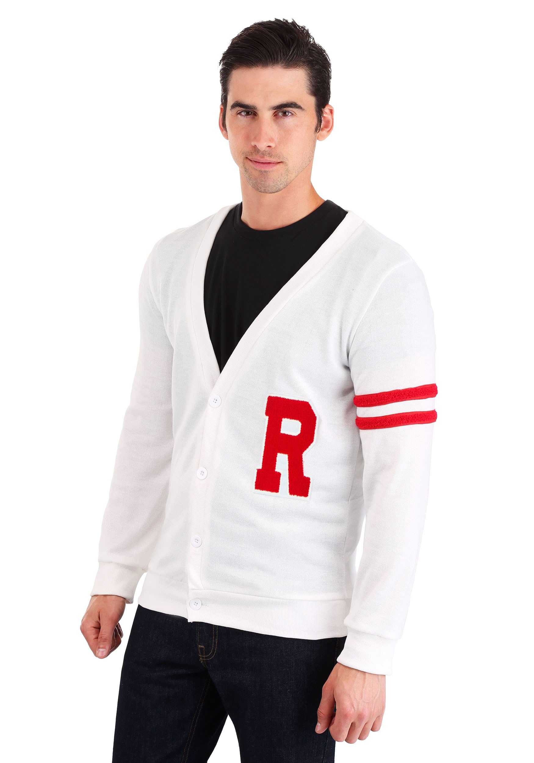 Deluxe Grease Rydell High Mens Plus Letterman Sweater