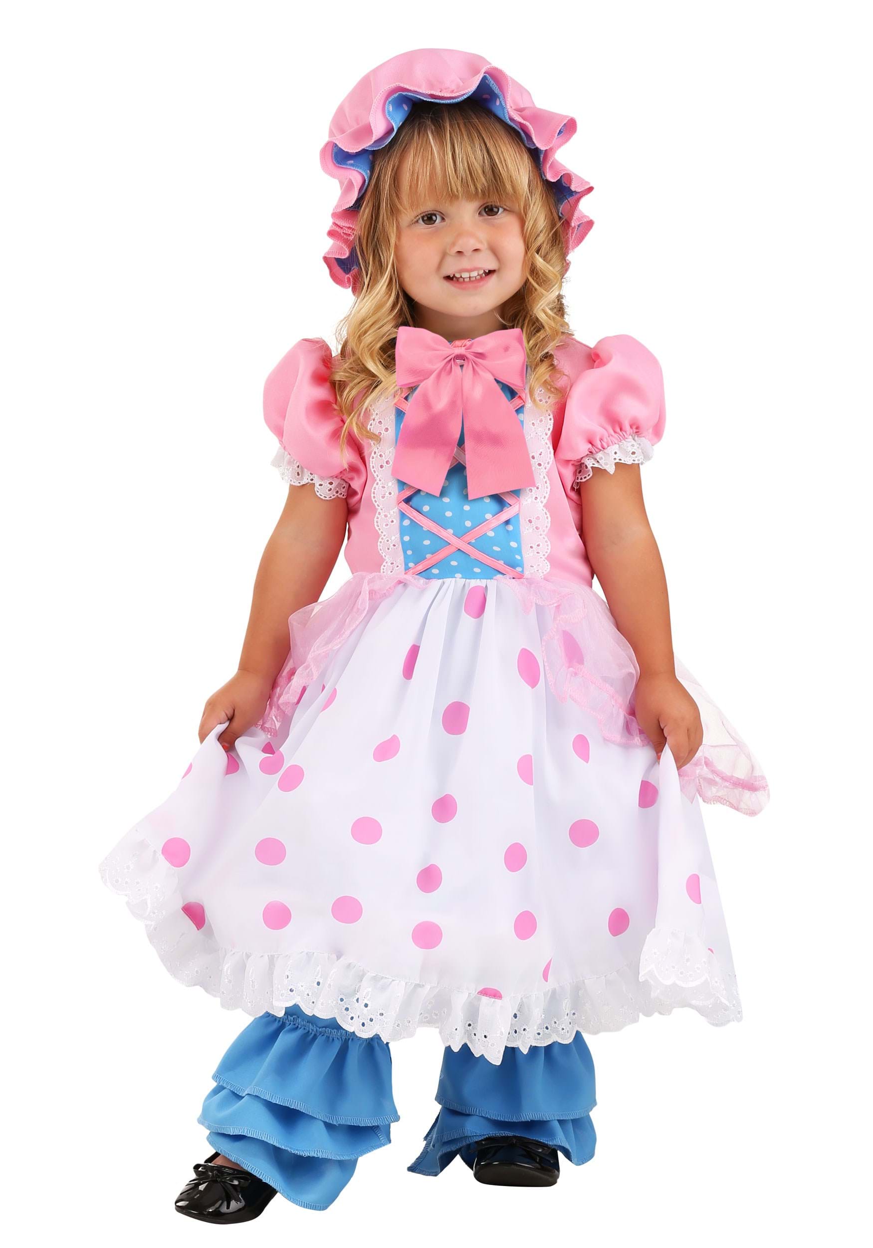 Photos - Fancy Dress FUN Costumes Bo Peep Toddler's Costume Blue/Pink/White FUN1401TD