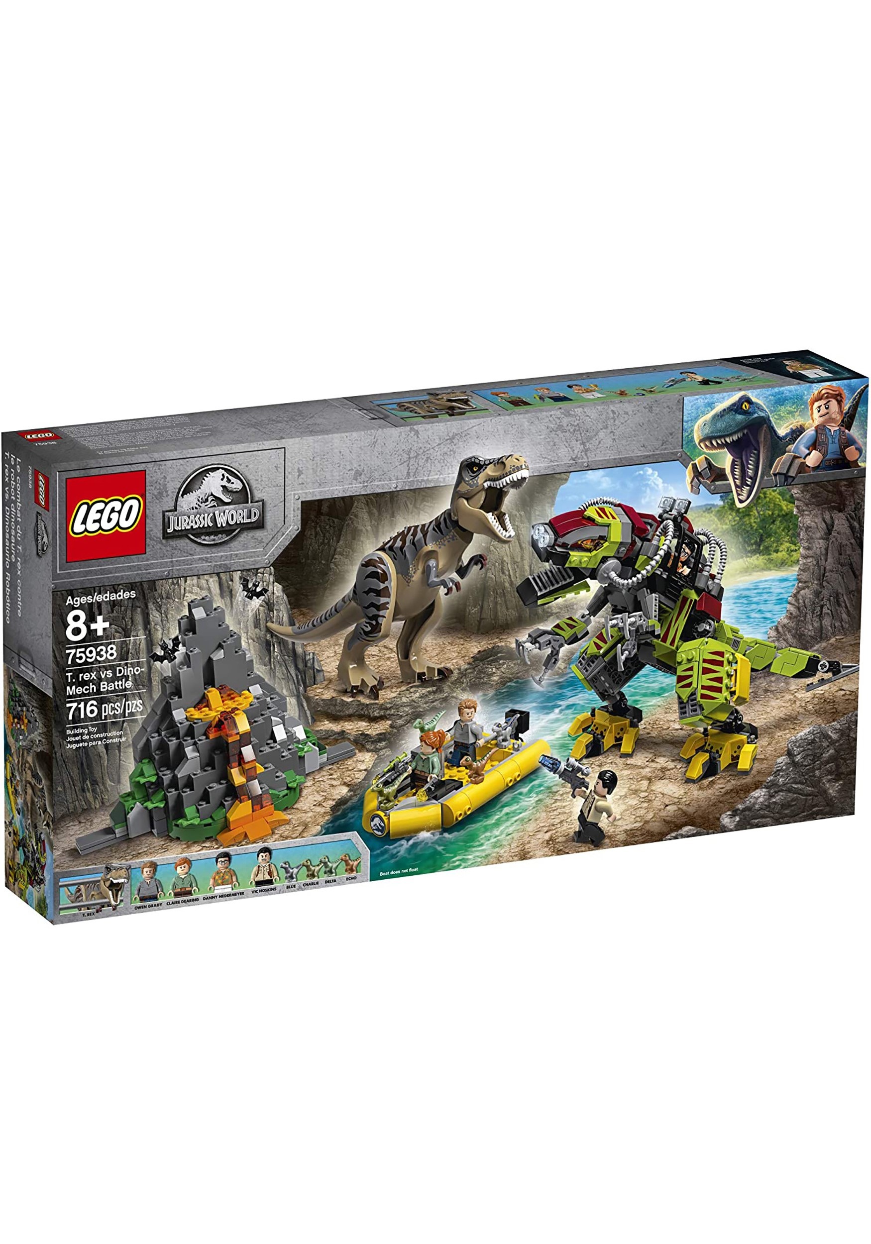 Jurassic World Lego T Rex Vs Dino Mech Battle Building Set