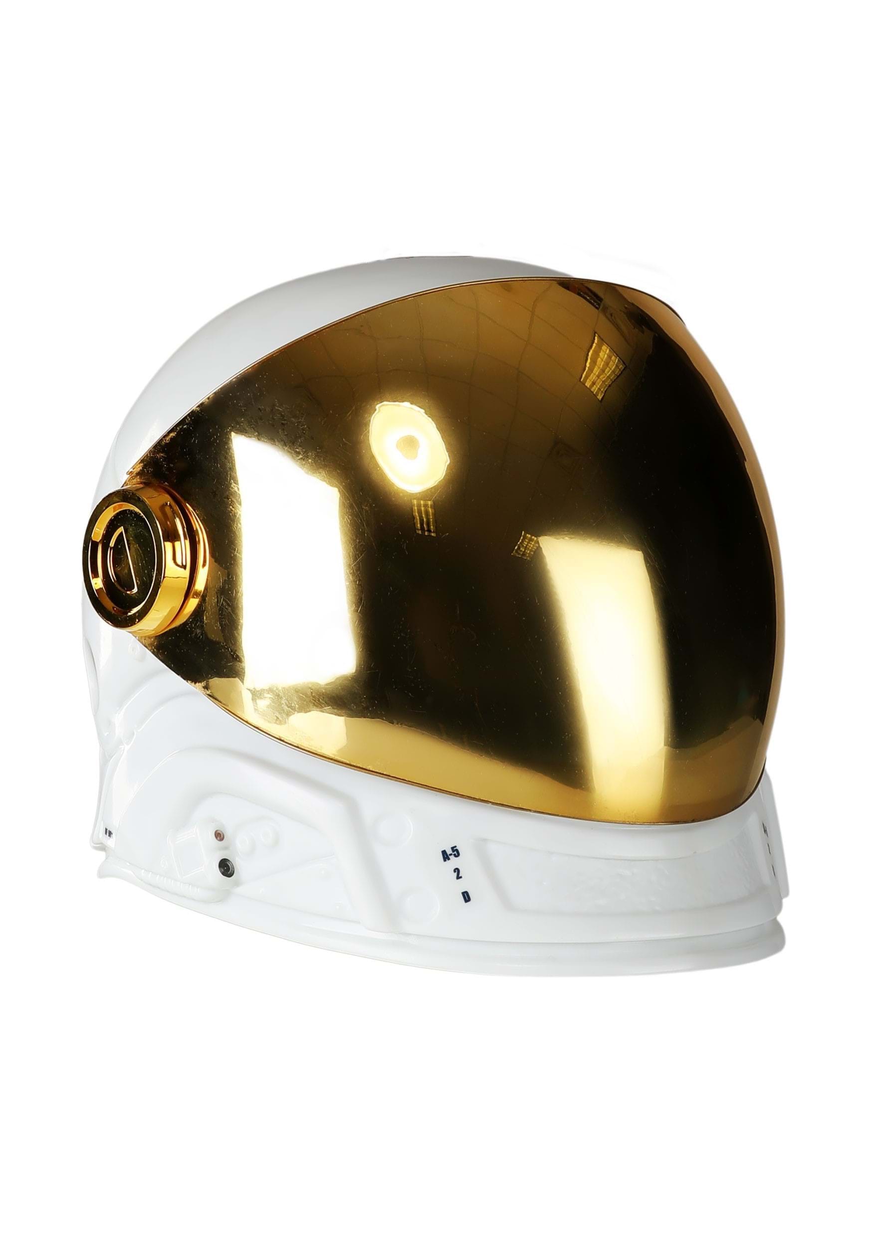 Kids Deluxe Astronaut Cosmonaut Gold Helmet