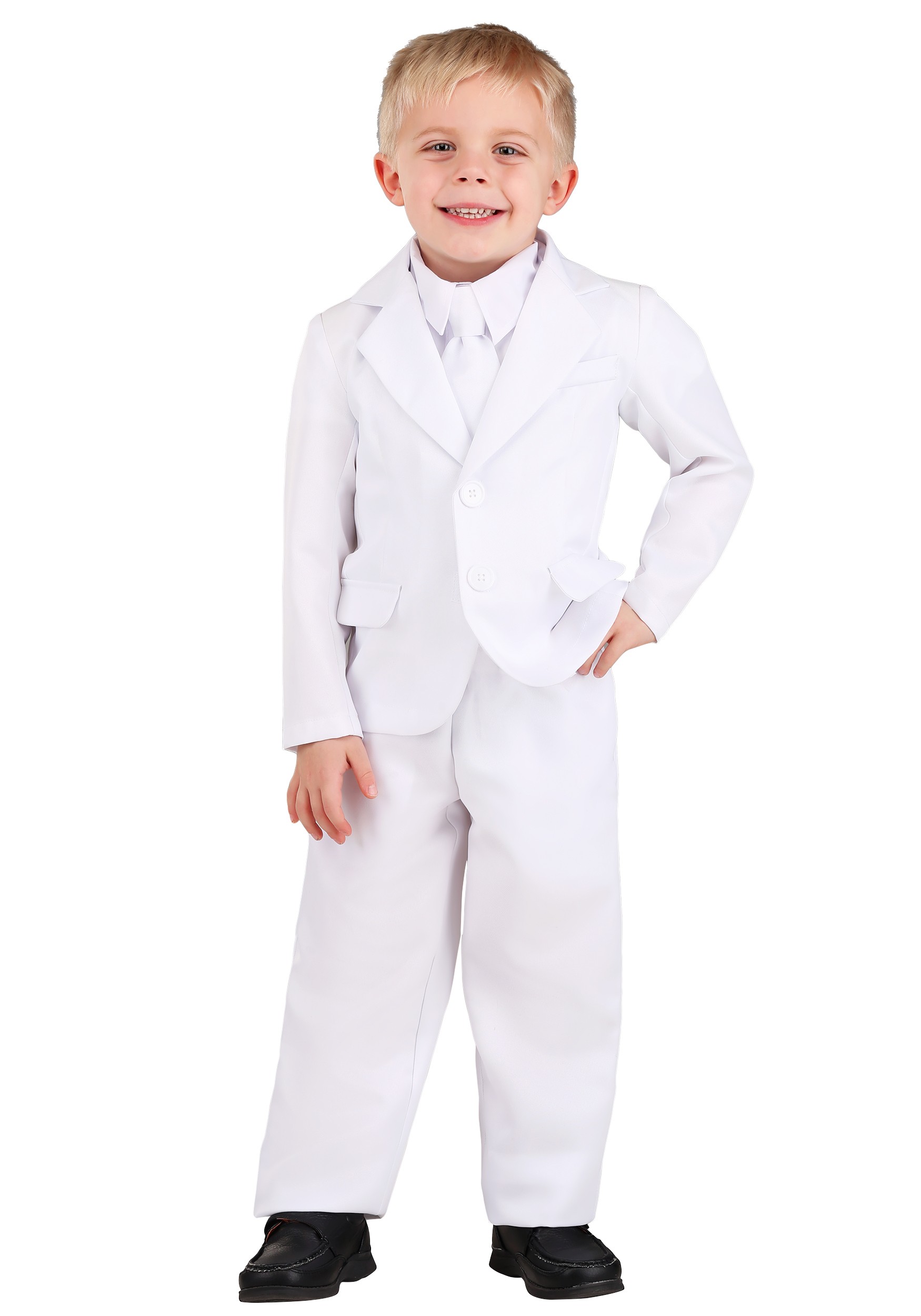 White Suit Toddlers Costume