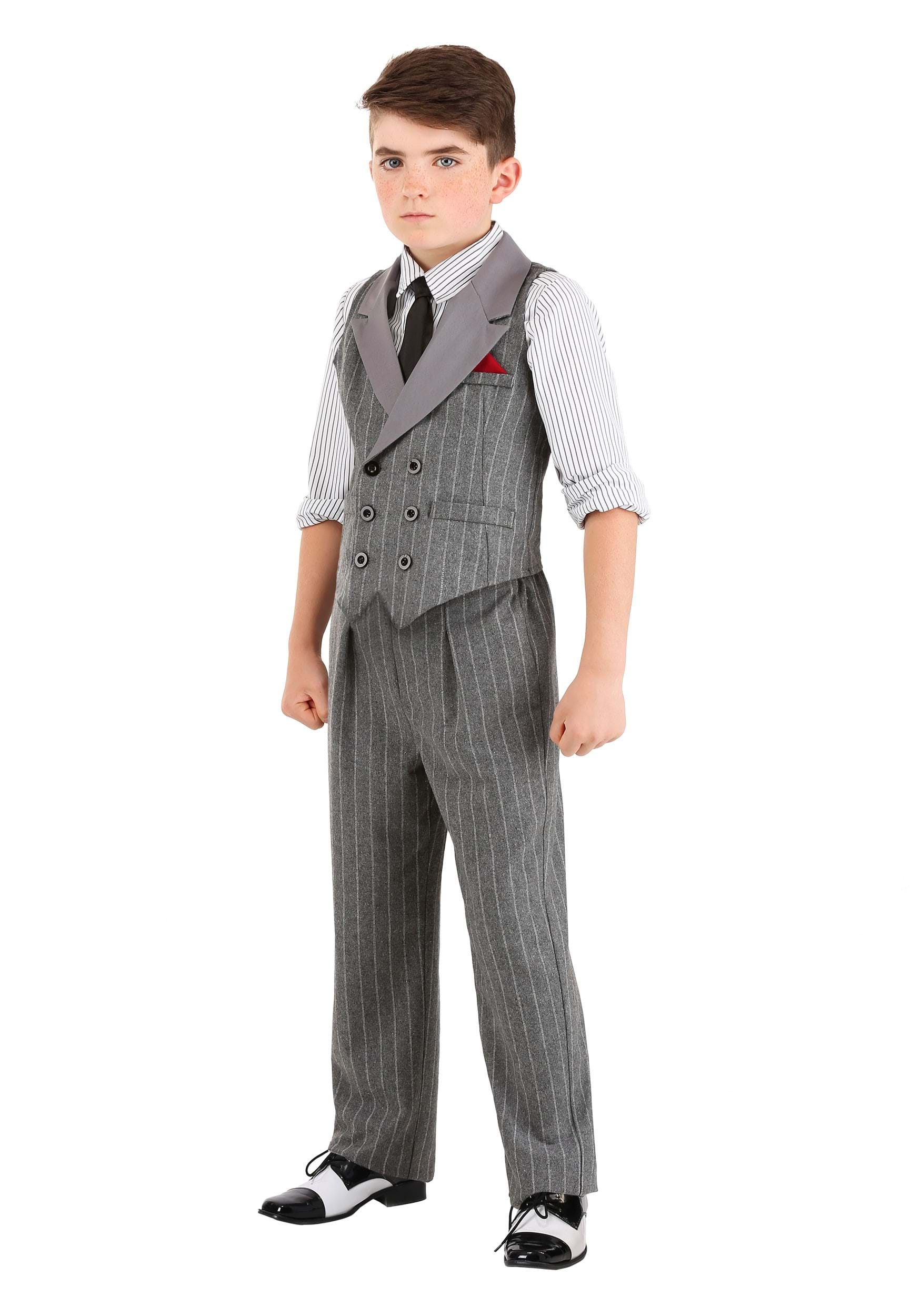 Ruthless Gangster Costume For Kids , Child Decade Costumes