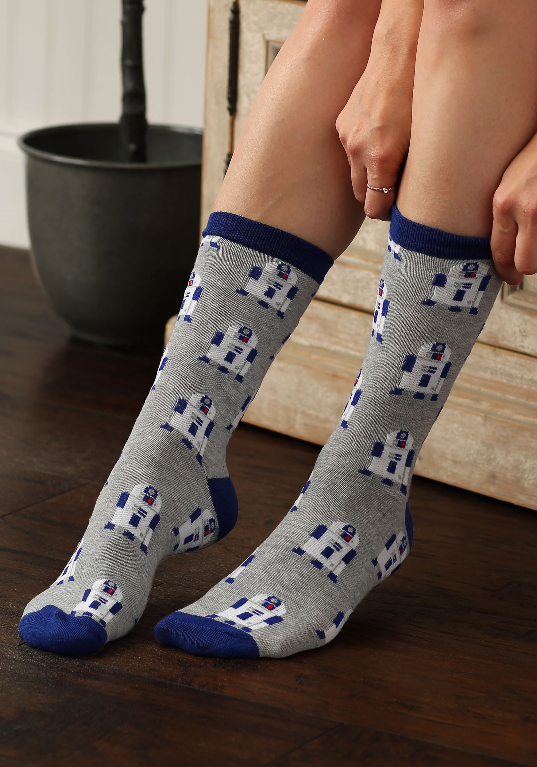 Adult Star Wars R2D2 and BB-8 2-Pack Casual Crew Socks Standard