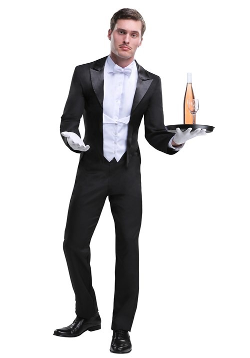 Men's Plus Size Butler Costume