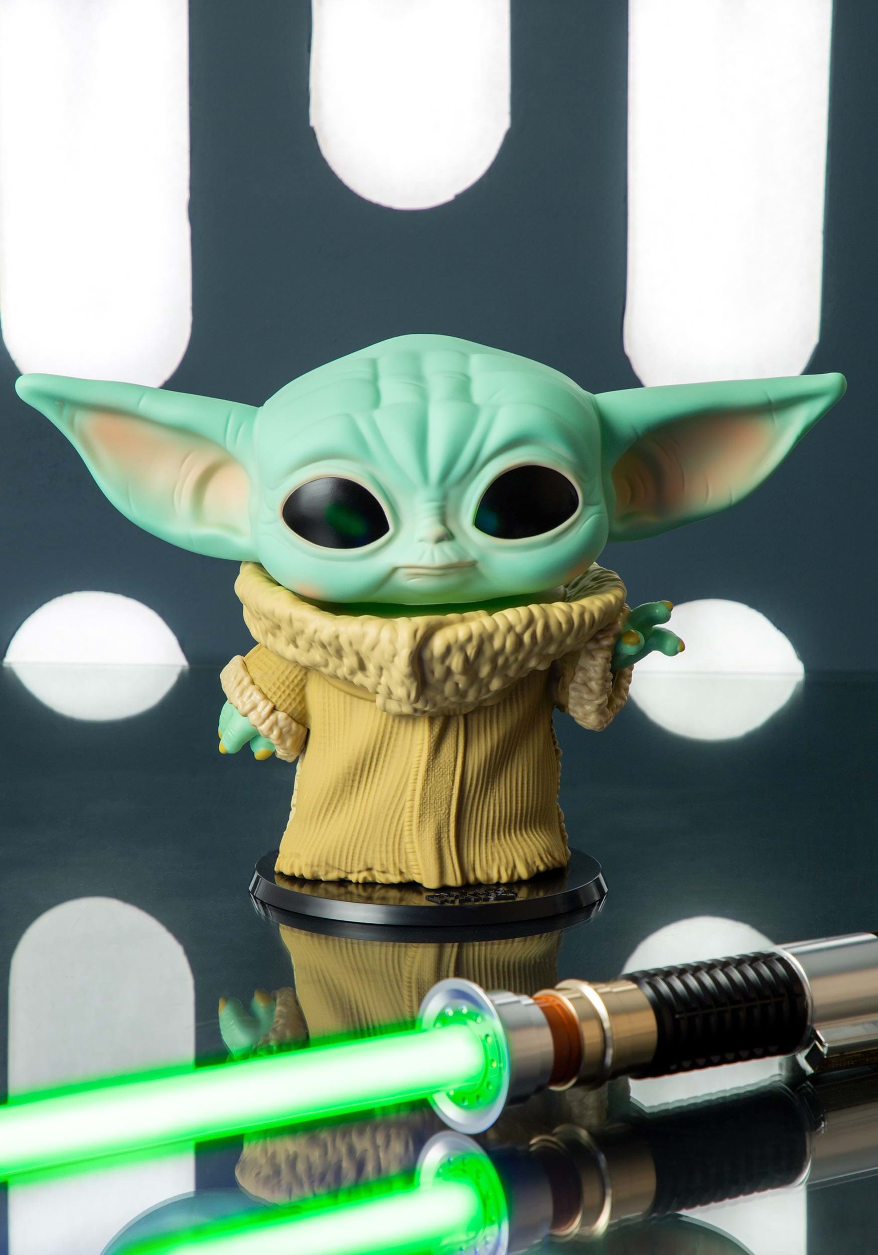 Figurine Funko Pop XXL Star Wars The Mandalorian avec bébé Yoda