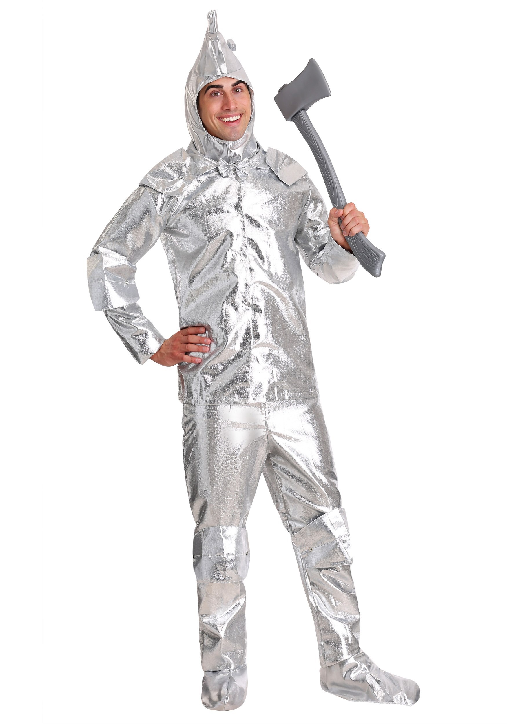 Photos - Fancy Dress TIN Audio FUN Wear Plus Size Men's Tin Woodsman Costume Gray FUN1431PL 