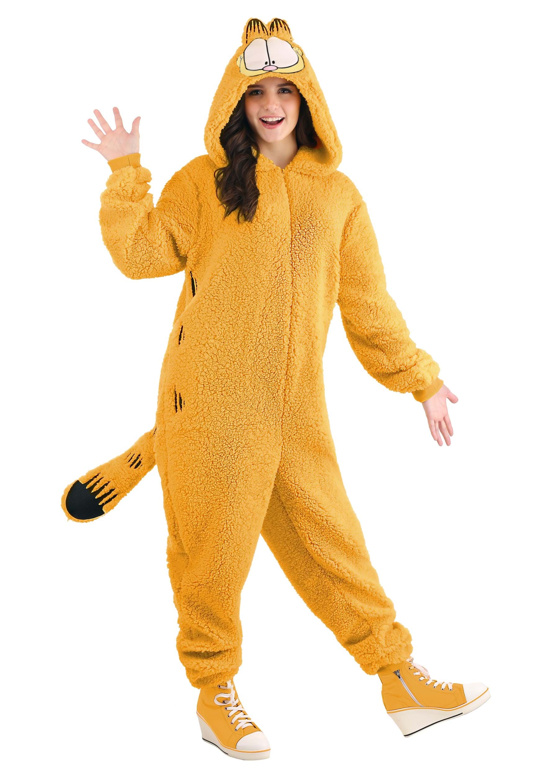 Abroad Hysterical Adaptation Garfield One-piece Adult Costume