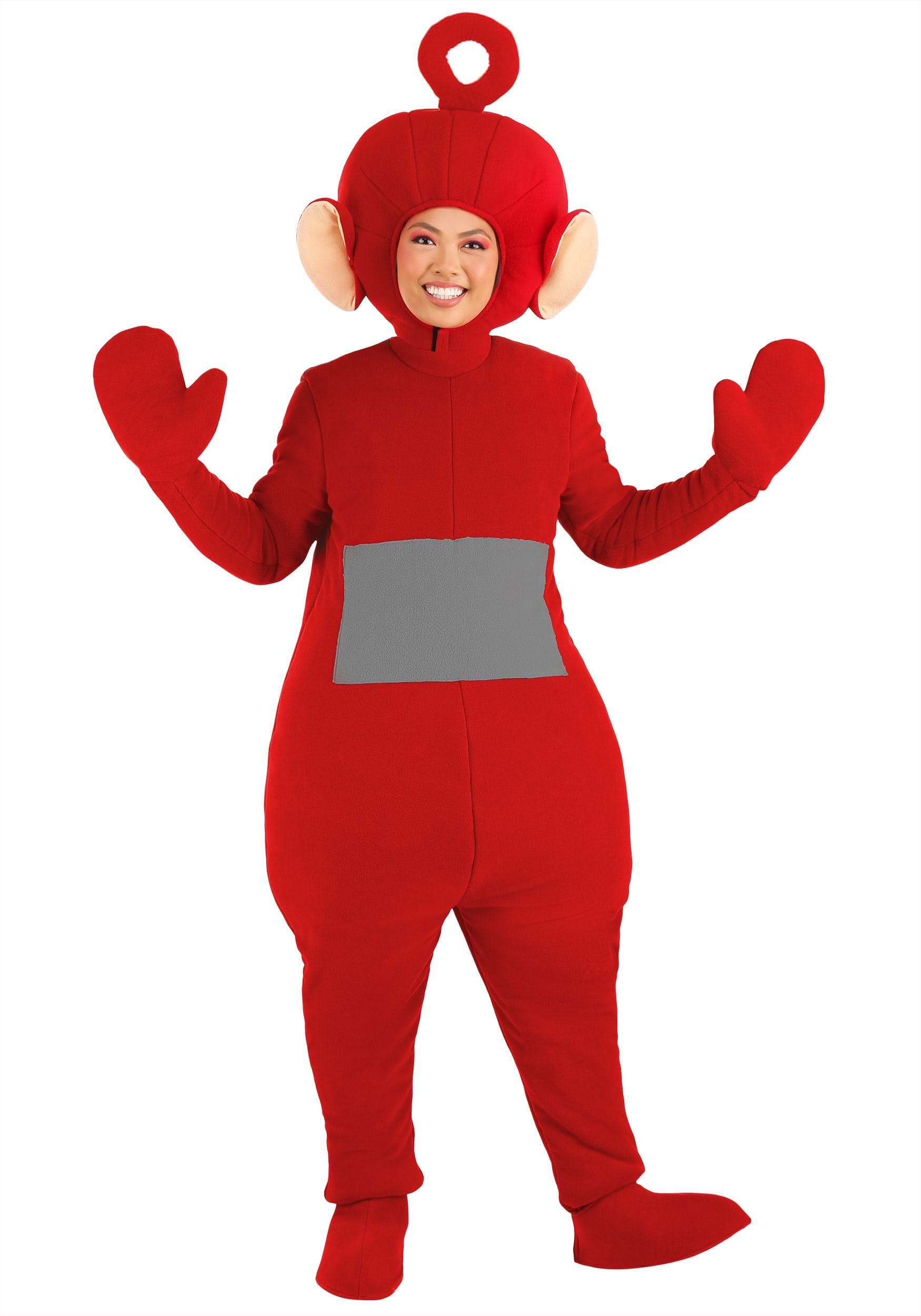 Photos - Fancy Dress FUN Costumes Plus Size Po Teletubbies Costume for Adults Red/White FUN