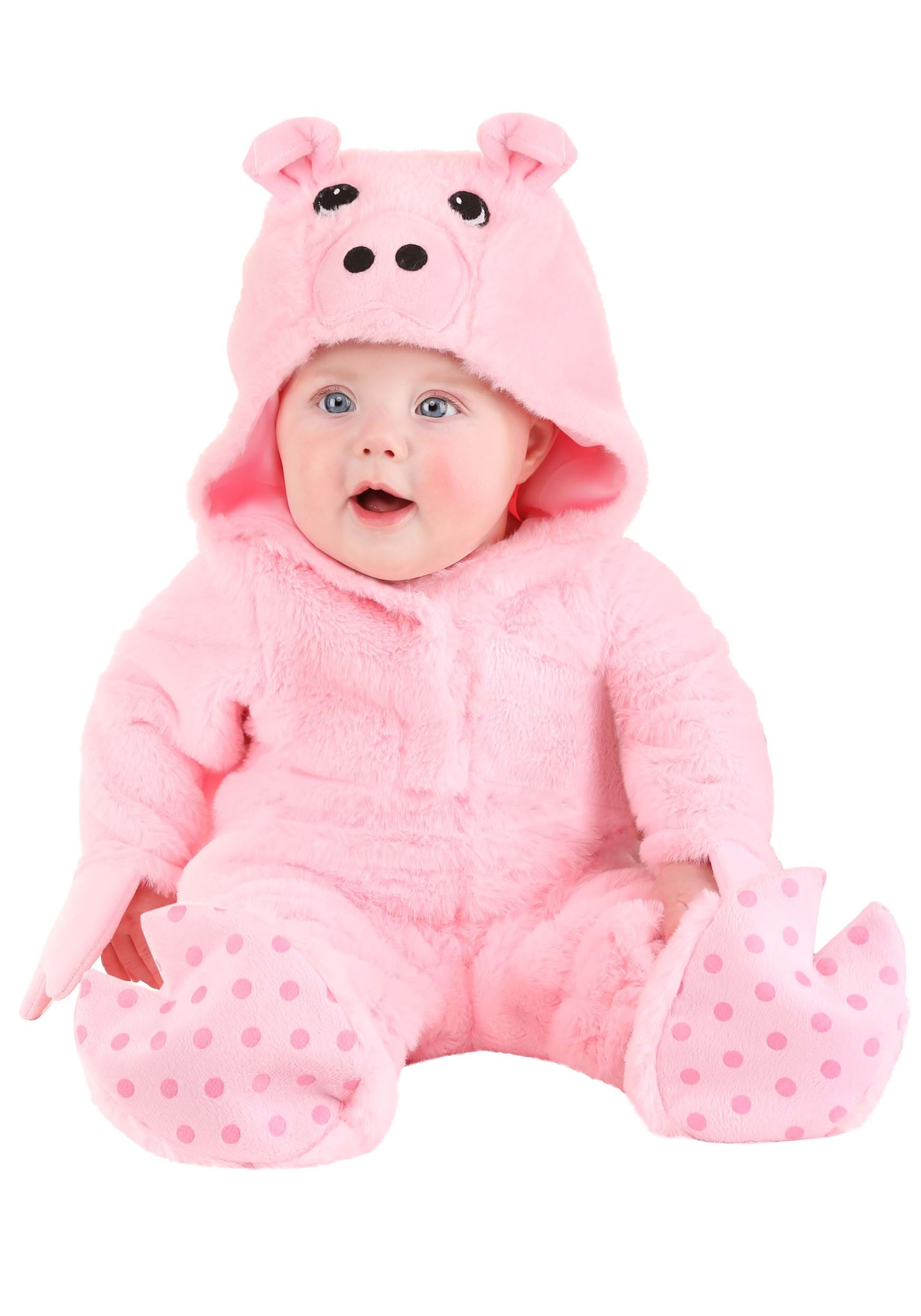 Photos - Fancy Dress FUN Costumes Snuggly Pig Infant Costume Pink FUN1570IN