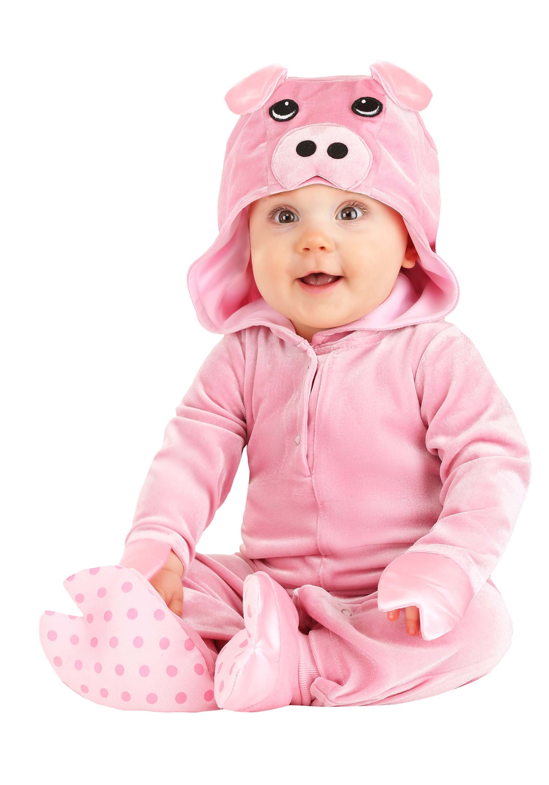 Photos - Fancy Dress FUN Costumes Rosy Pig Infant Costume Pink FUN1571IN