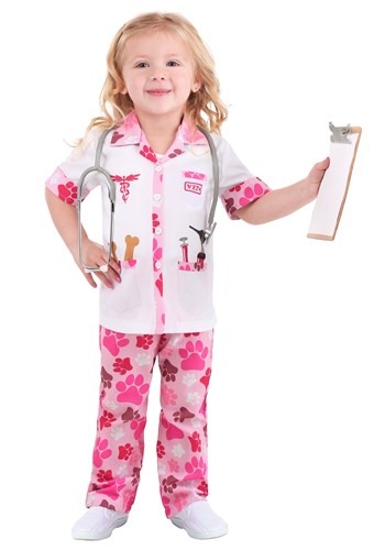 Exclusive Girl's Toddler Veterinarian Costume Alt 1