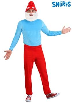 The Smurfs Adult Plus Size Papa Smurf Costume