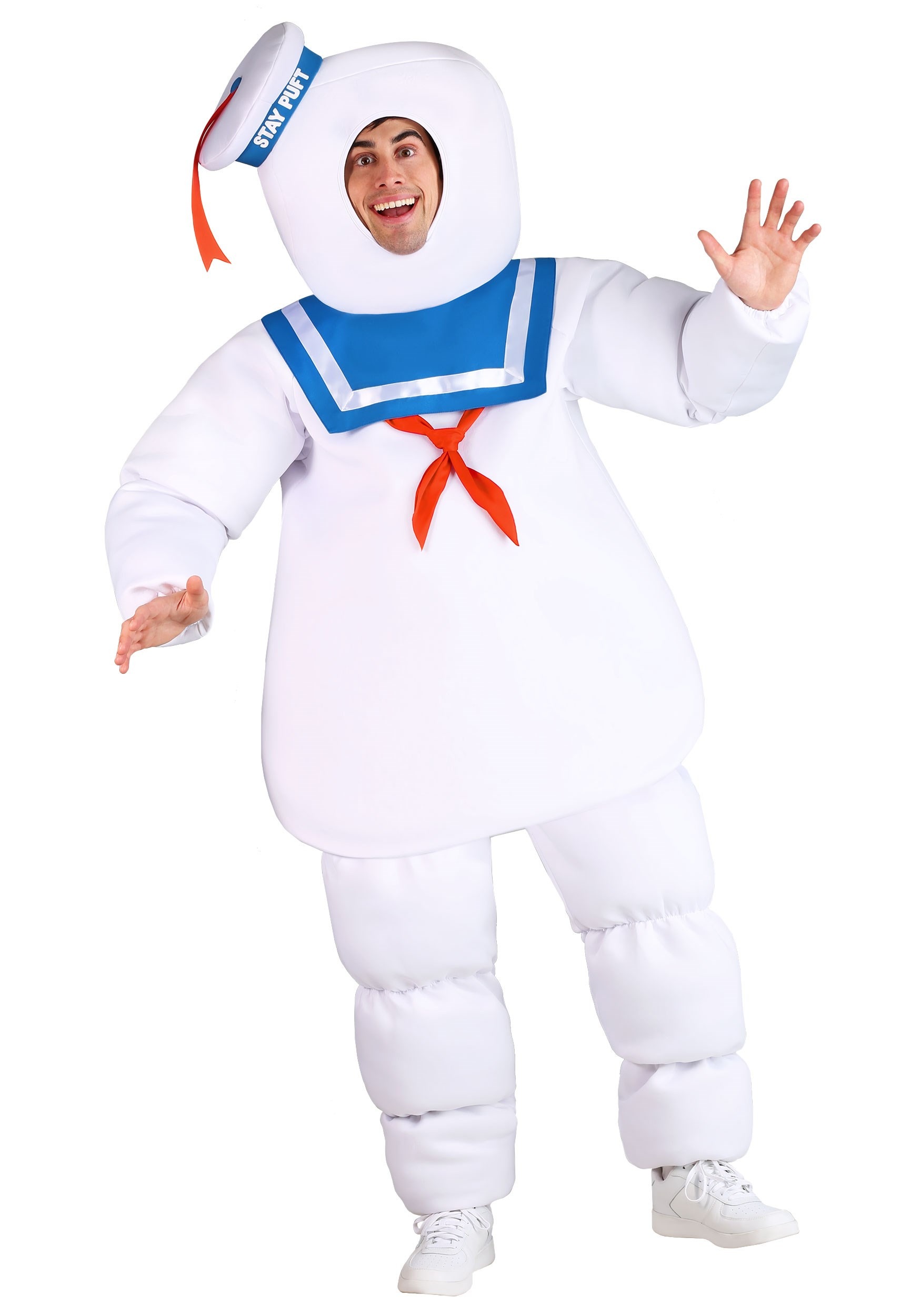 Photos - Fancy Dress Ghostbusters FUN Costumes Plus Size  Stay Puft Costume Blue/Red/Whi 