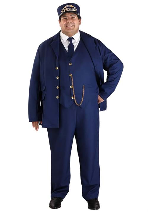 North Pole Train Conductor Plus Size Adult Costume