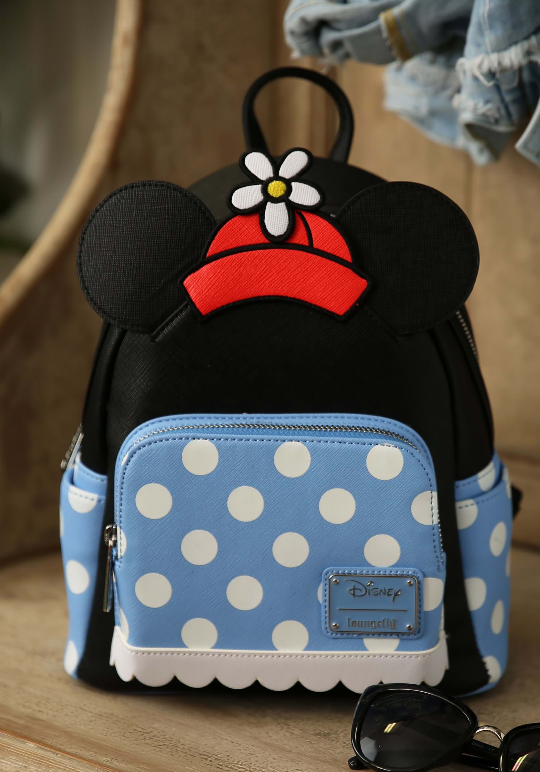 Disney Loungefly Positively Minnie Mouse Polka Dot Mini Backpack