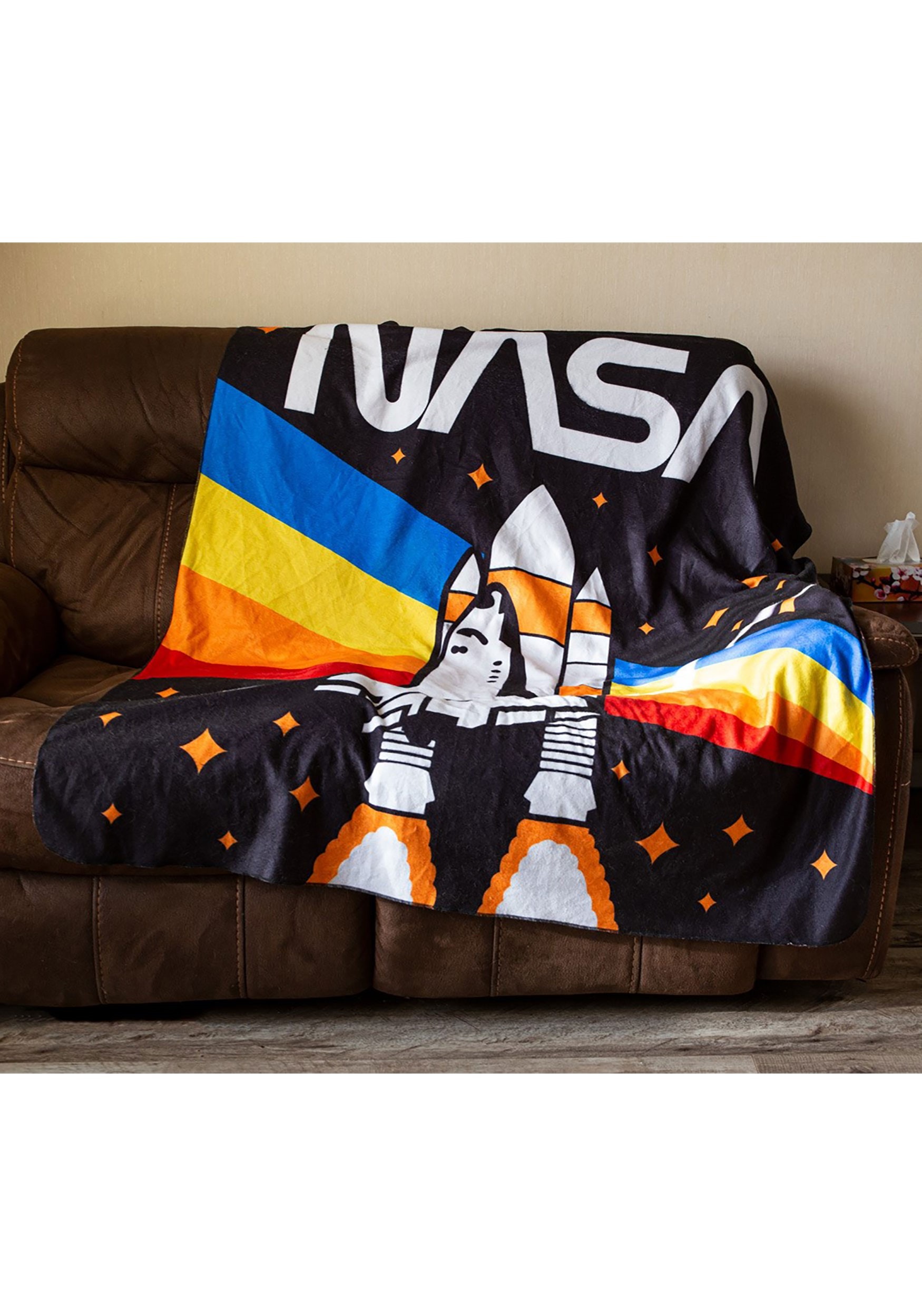 50 X 60 NASA Rainbow Lightweight Fleece Blanket