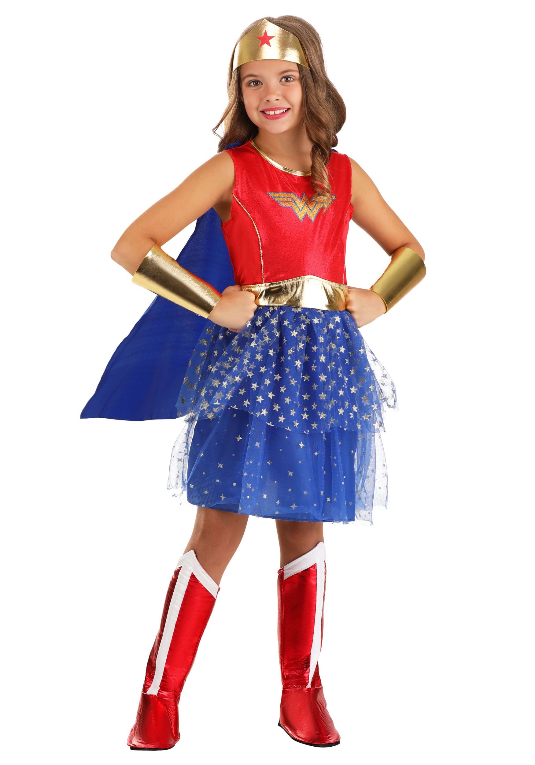 Caped Wonder Woman Costume For Kids