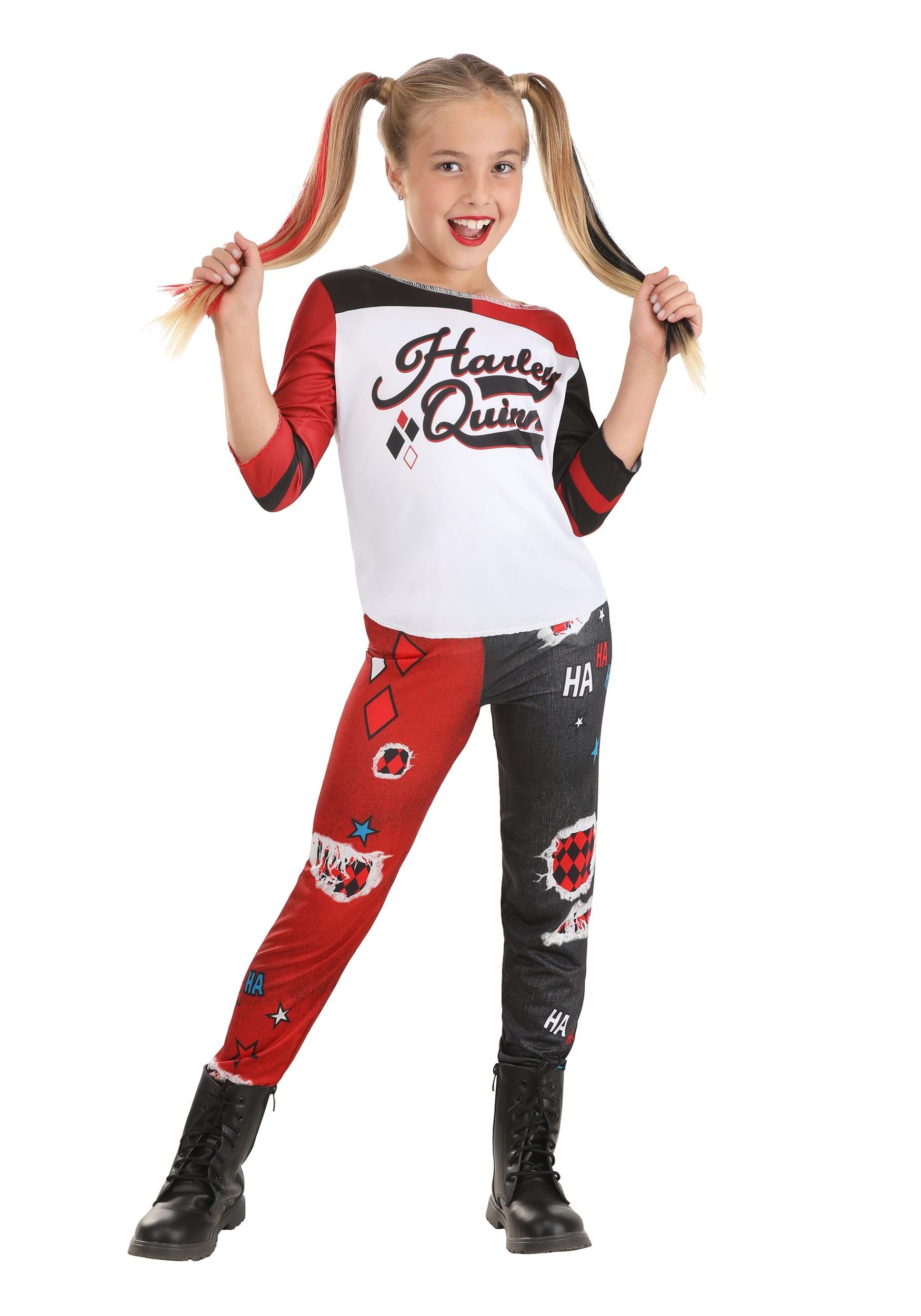 Photos - Fancy Dress Quinn FUN Costumes Harley  Suicide Squad Child Costume Black/Red/Wh 