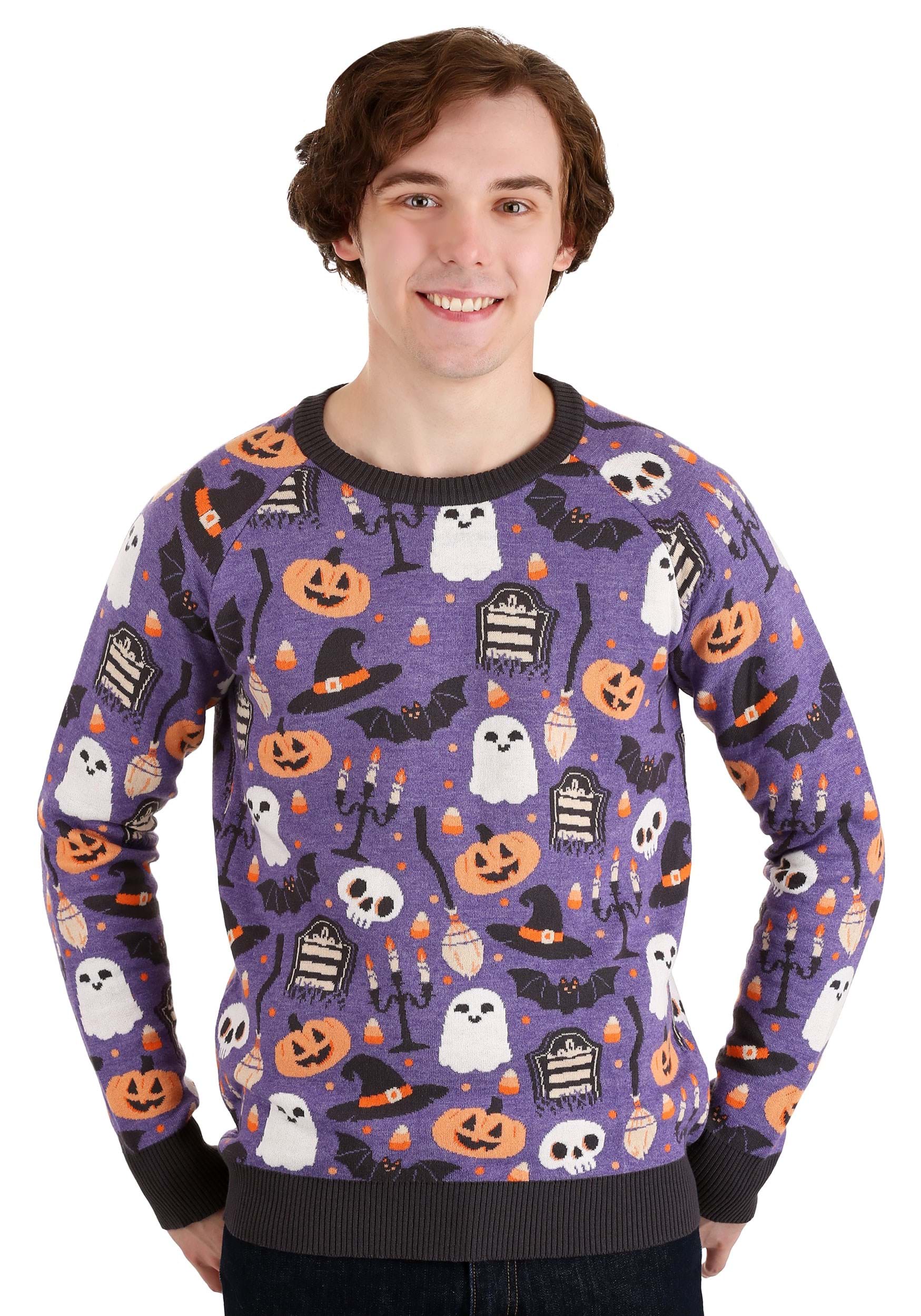 Halloween Mischief Ugly Halloween Sweater for Adults