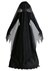 Plus Size Womens Lady in Black Ghost Costume Alt 1