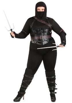 Womens Plus Size Ninja Assassin Costume