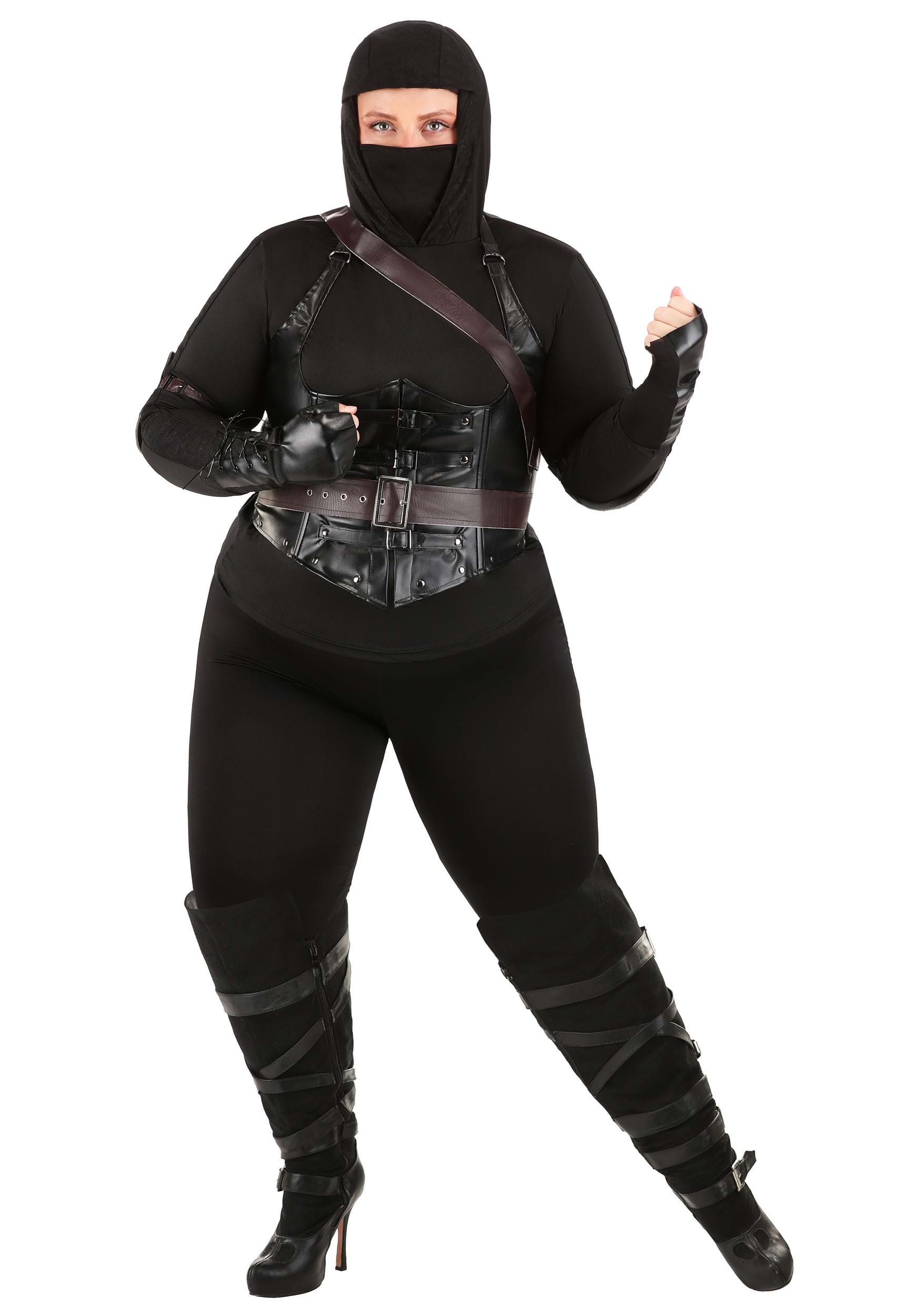 Plus Size Womens Ninja Assassin Costume
