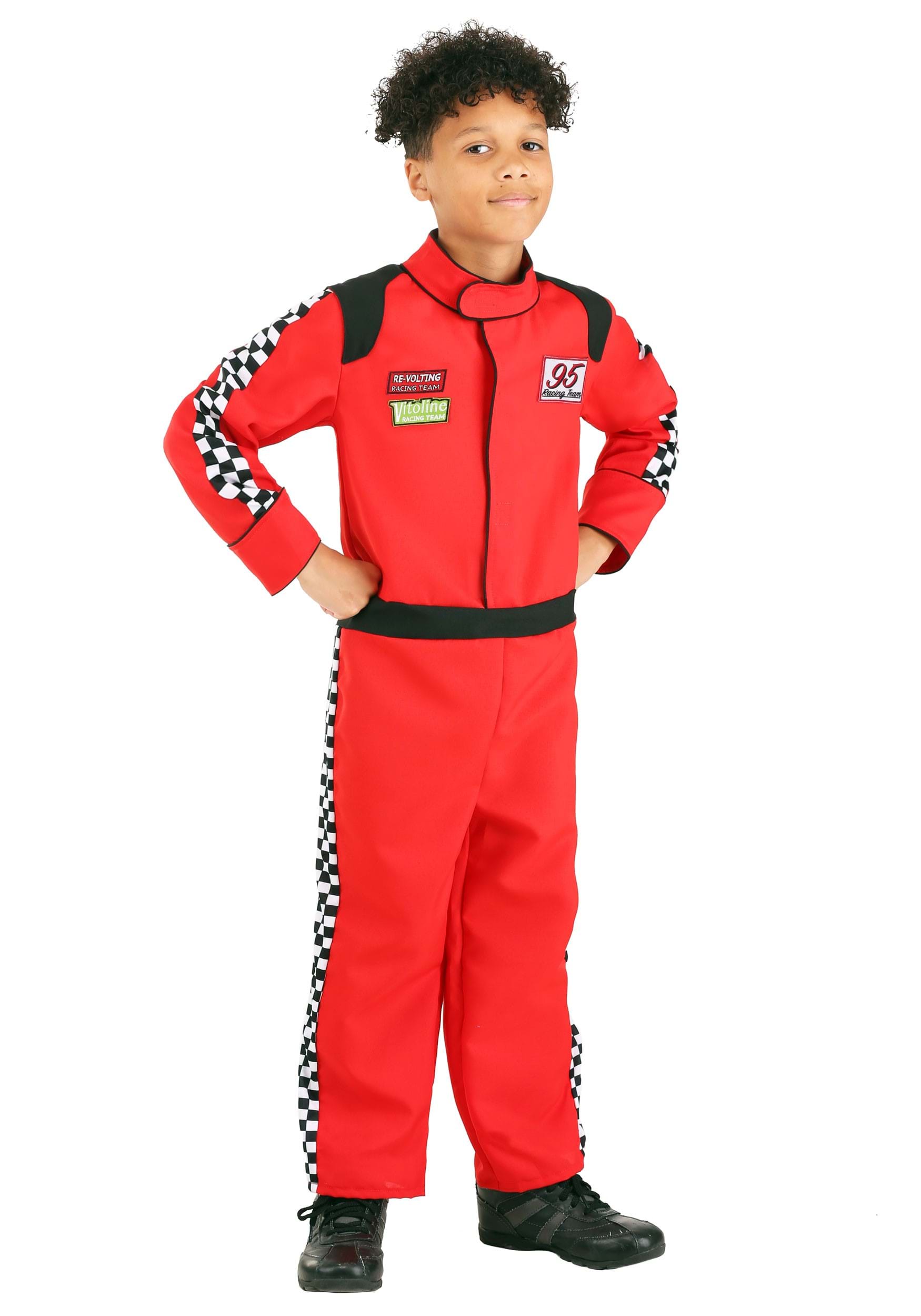 Red Racer Jumpsuit Costume for Kids | Uniform Costumes