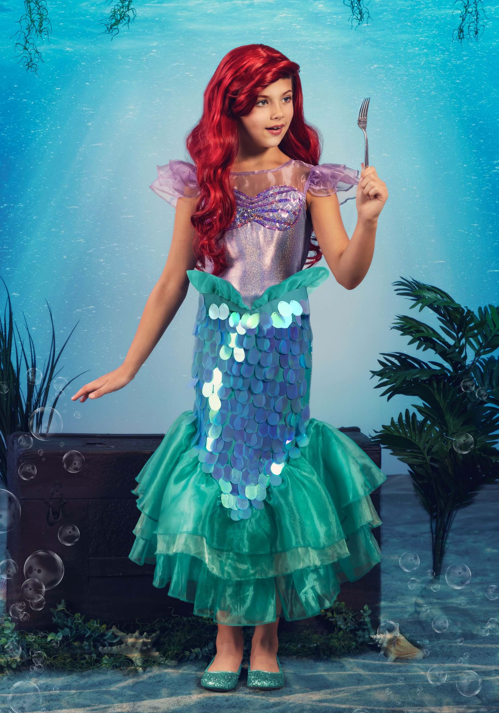 Disney The Little Mermaid Ariel Leggings Junior Women's Deep Sea