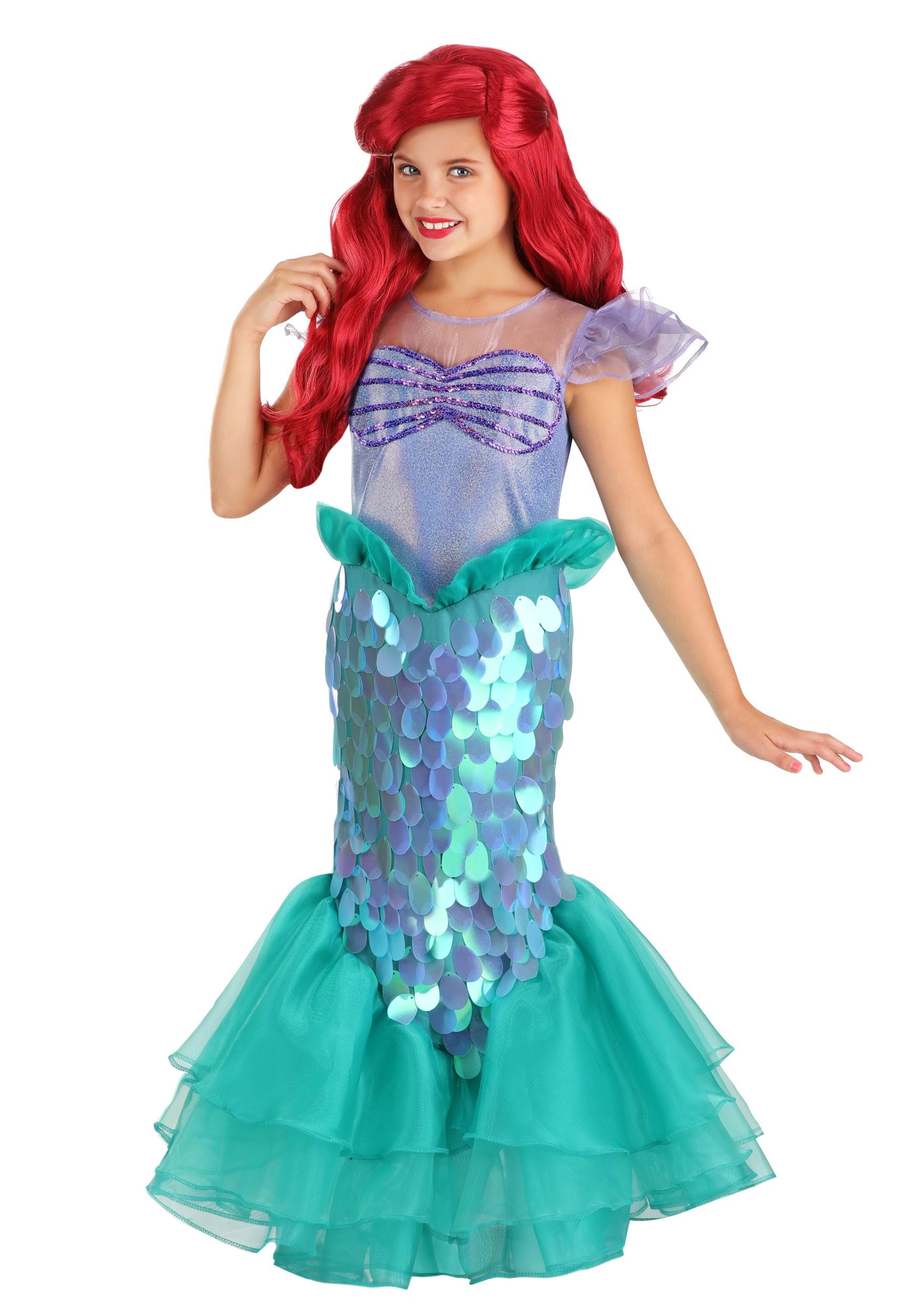 Photos - Fancy Dress Ariel FUN Costumes Girl's Little Mermaid  Costume Purple/Green FUN1690C 