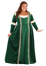 Women's Plus Size Emerald Maiden Costume Alt 2