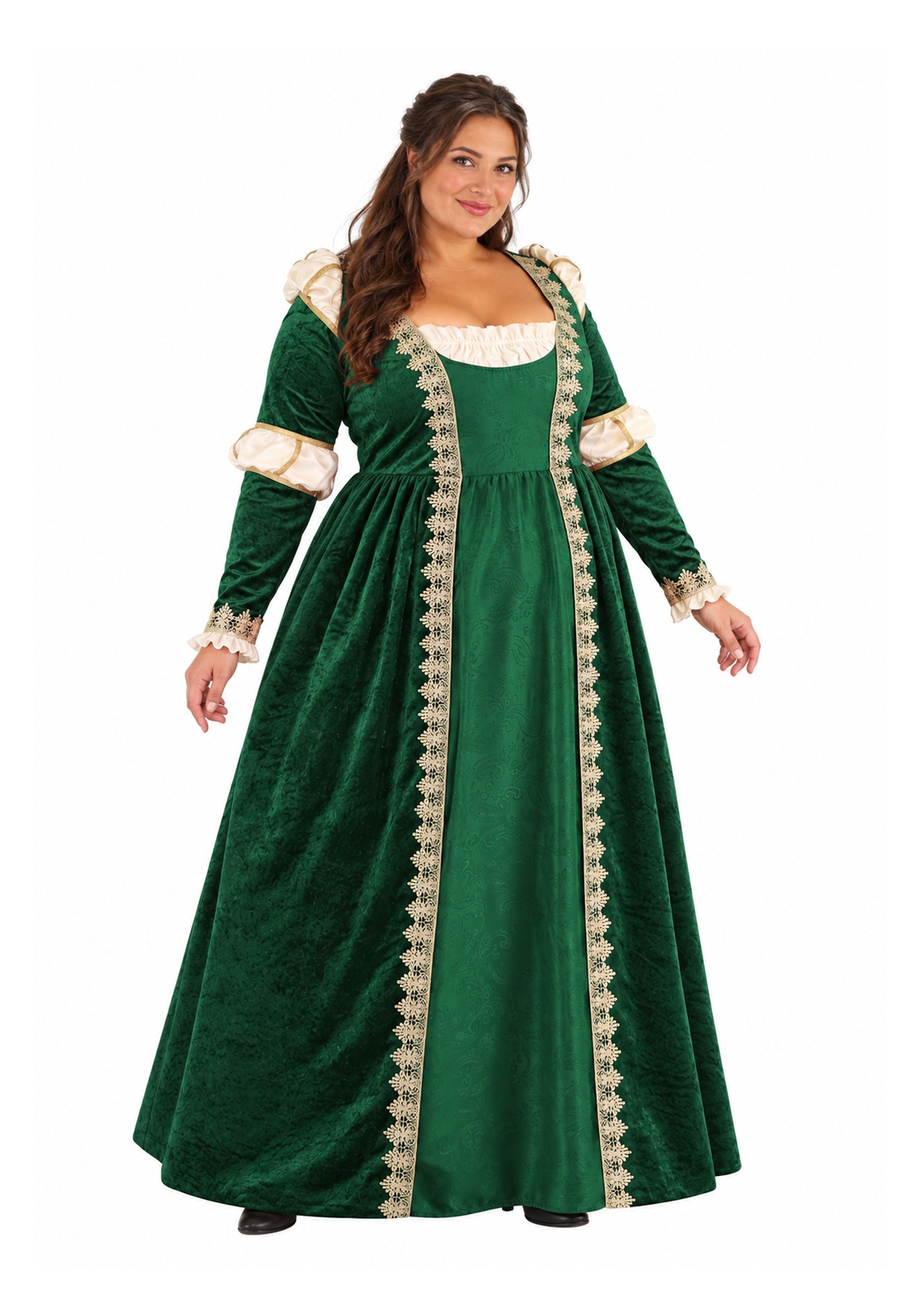 Plus Size Emerald Maiden Womens Costume
