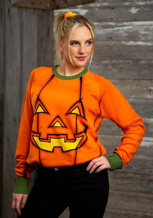 Adult Pumpkin Ugly Halloween Sweater