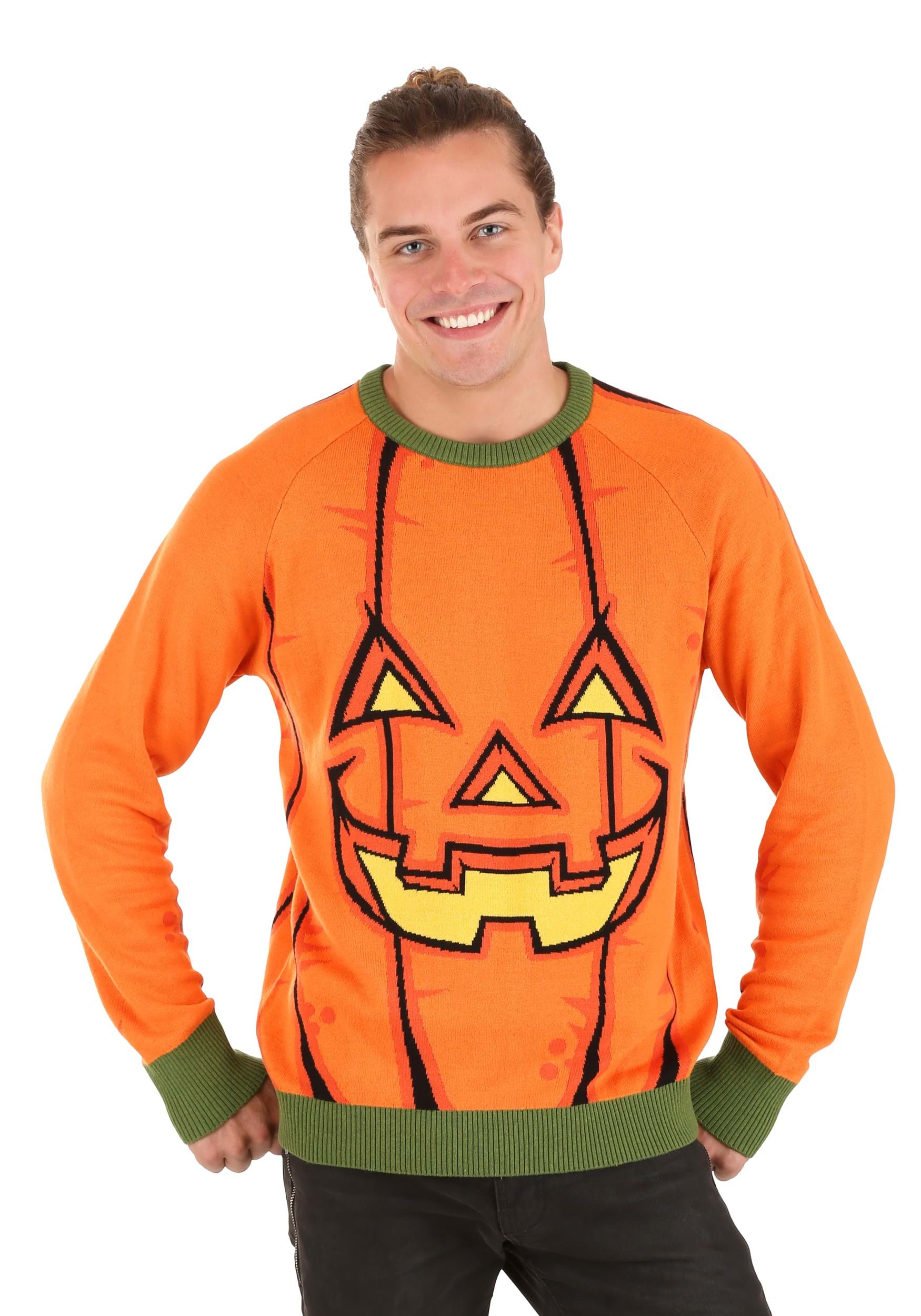 Pumpkin Ugly Halloween Sweater for Adults