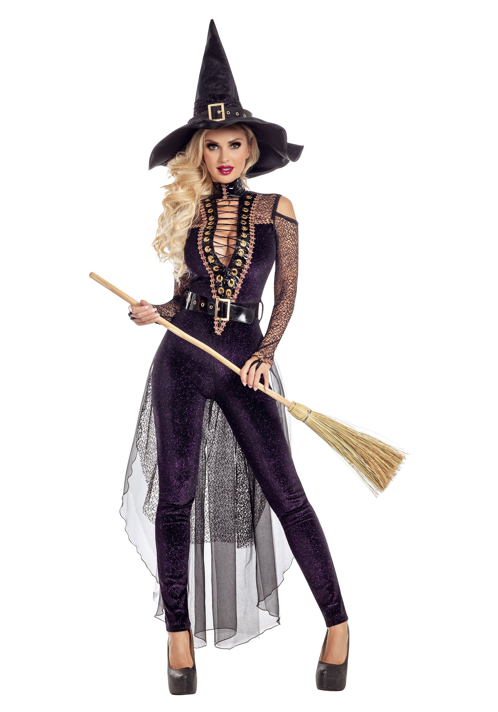 Midnight Violet Witch Womens Costume