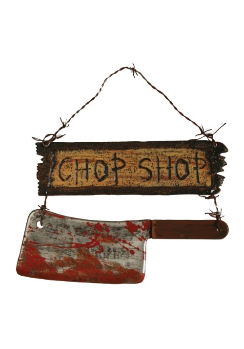 16 Inch Chop Shop Cleaver Sign Decoration