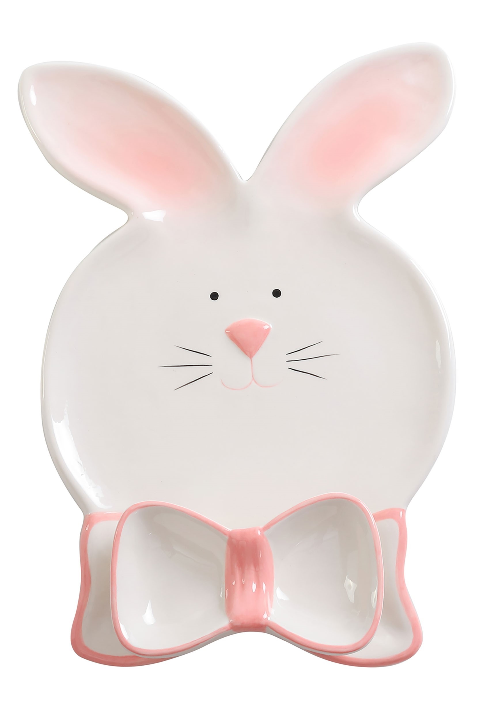 Bunny & Bow Tie Ceramic Platter Set
