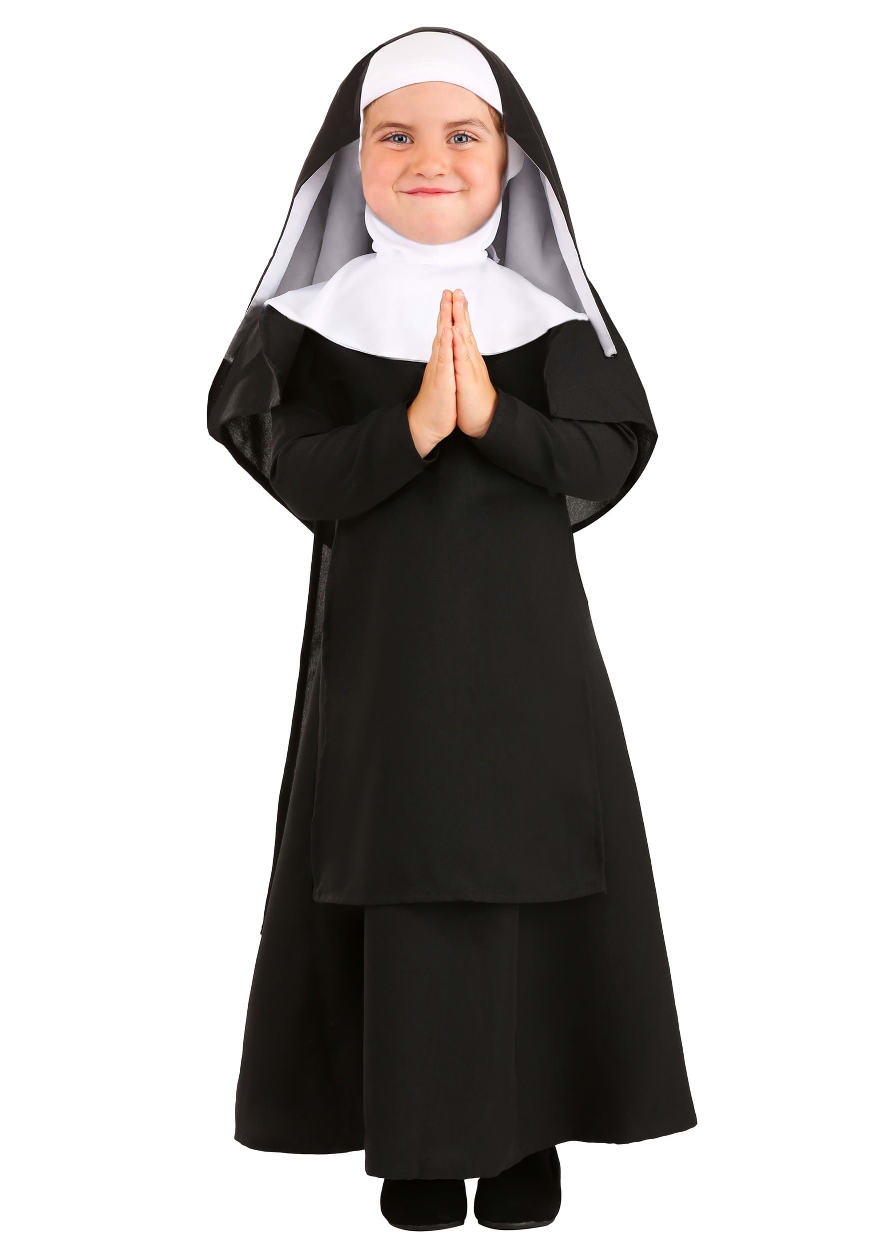 Photos - Fancy Dress Deluxe FUN Costumes  Nun Costume for Toddlers Black/White FUN2935TD 
