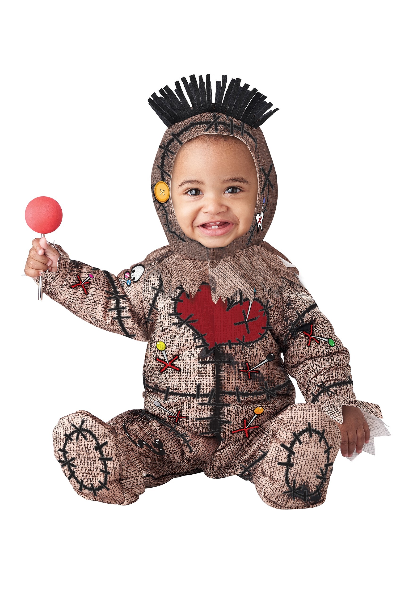 Photos - Fancy Dress California Costume Collection Voodoo Baby Doll Infant Costume Black/Re 