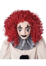 Adult Corkscrew Clown Red Curls Wig