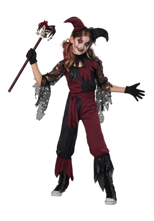 Girls Psycho Jester Costume