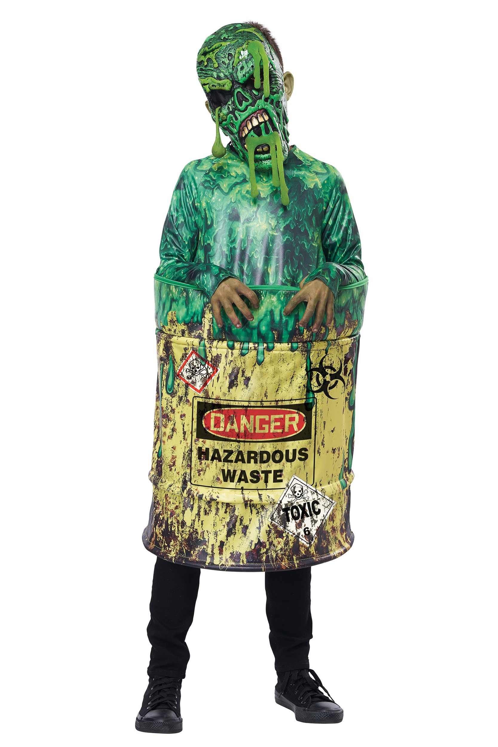 Photos - Fancy Dress California Costume Collection Hazardous Waste Costume for Kids Green/R 